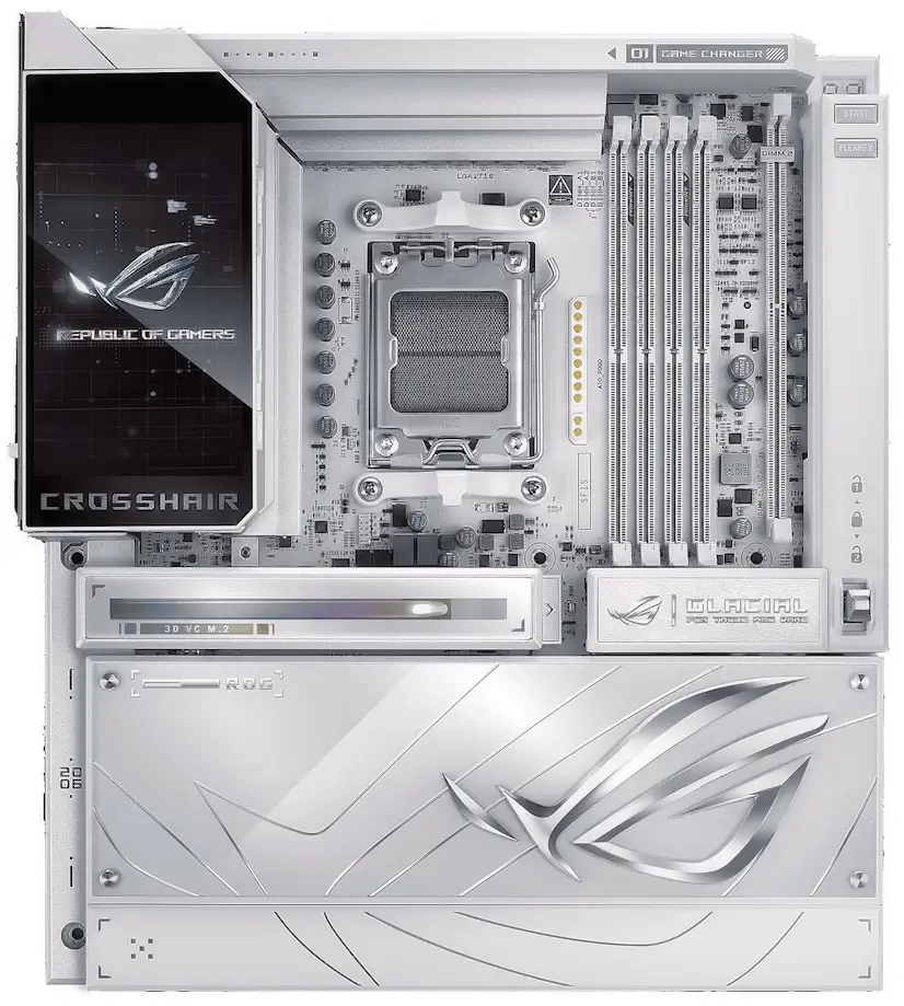 Informático Vicálvaro - Montaje Placa Base ASUS ROG CROSSHAIR X870E GLACIAL Vicálvaro
